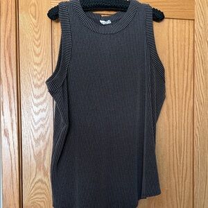 Maurice’s Black Ribbed Sleeveless Top
